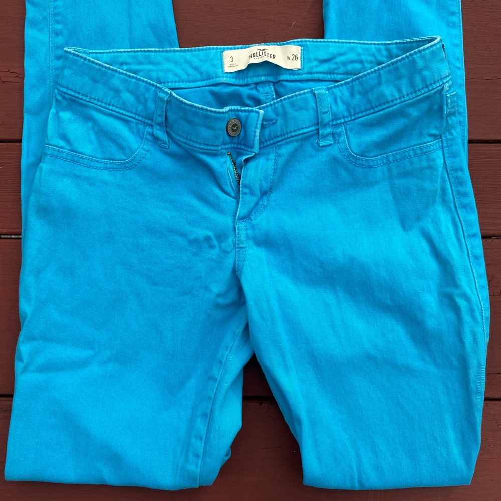 Hollister Bright Blue Skinny Jeans